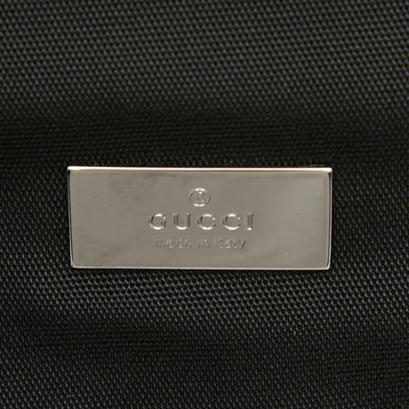 Gucci Crossbody Shoulder Bag Messenger Bag 122373 Black Nylon Leather Ladies - Picture 9 of 10